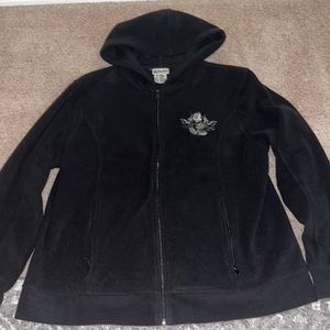 Disney Parks Fleece Full Zip Mickey Mouse Embroidered Jacket